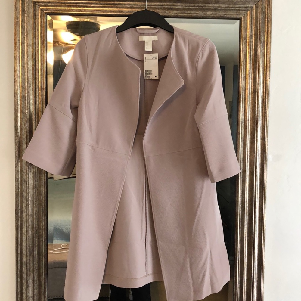 H&M long blush jacket